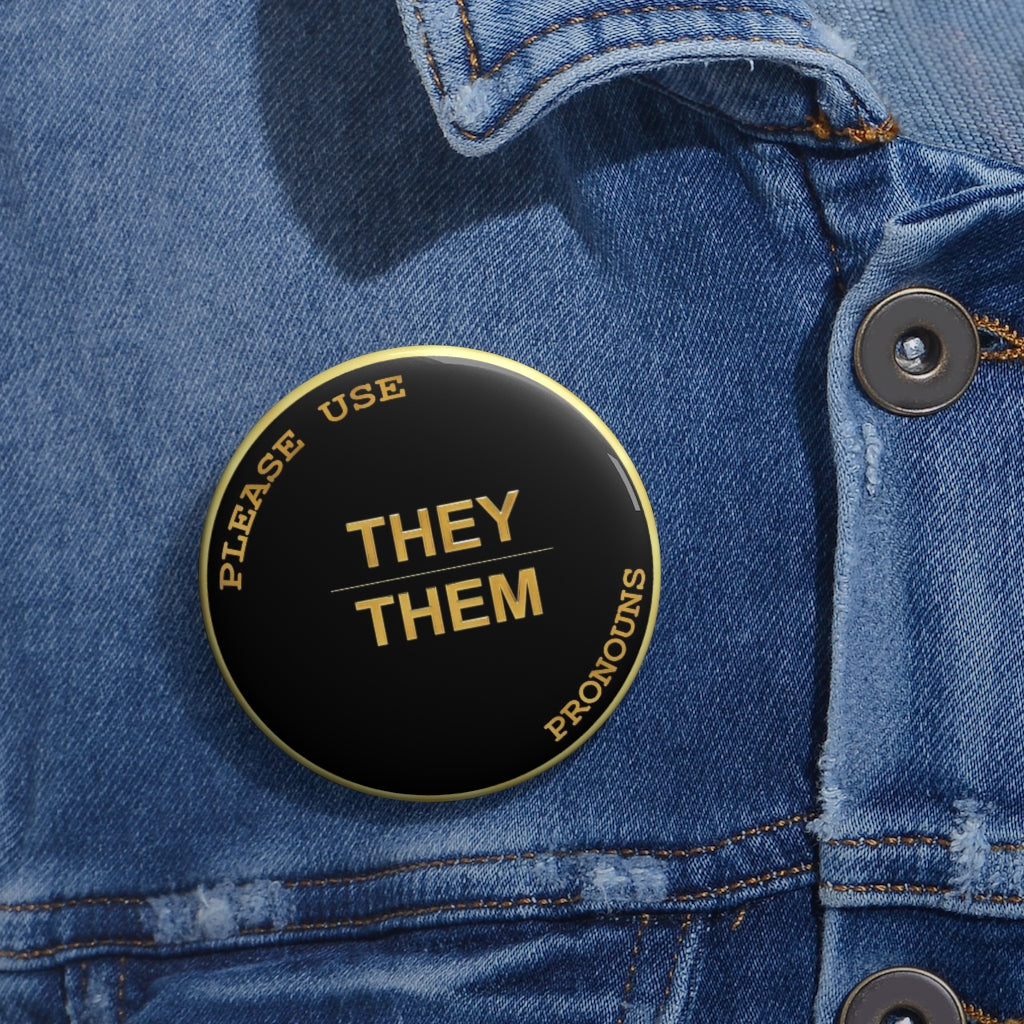 Pronoun Pin Button