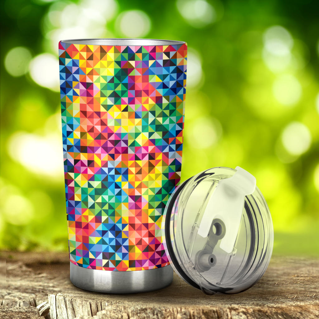 Vibrant Rainbow Tumbler