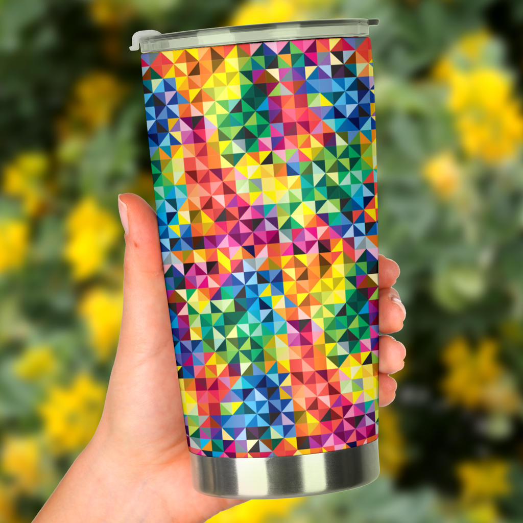 Vibrant Rainbow Tumbler