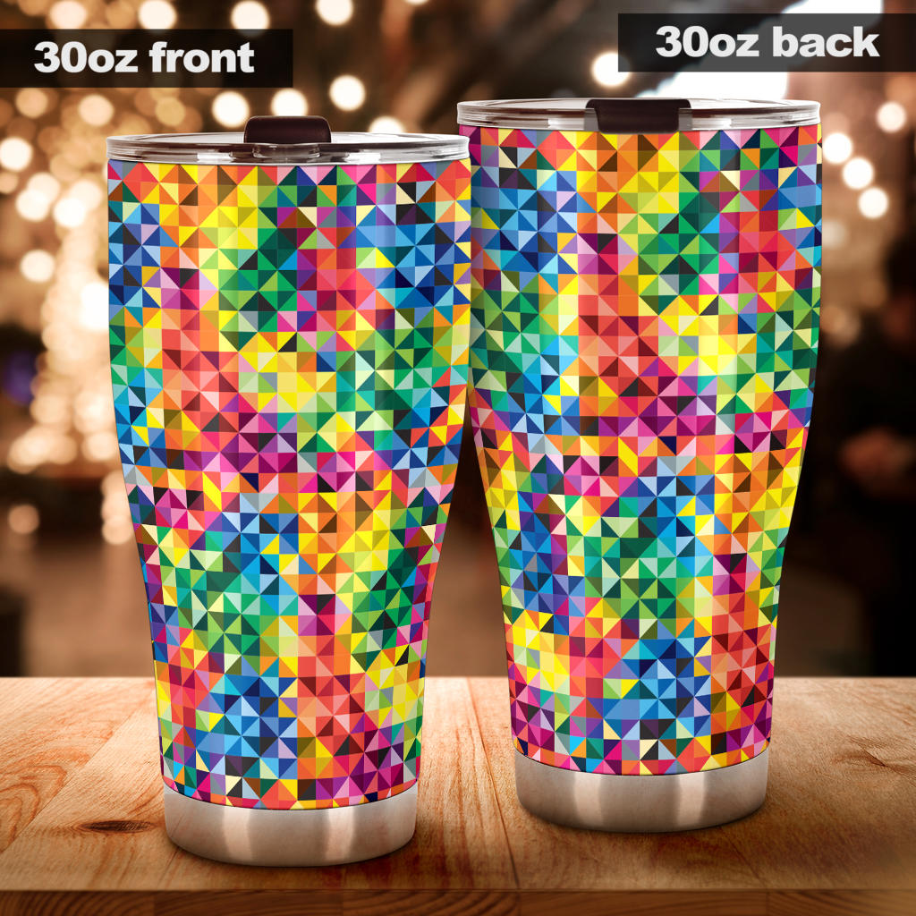 Vibrant Rainbow Tumbler