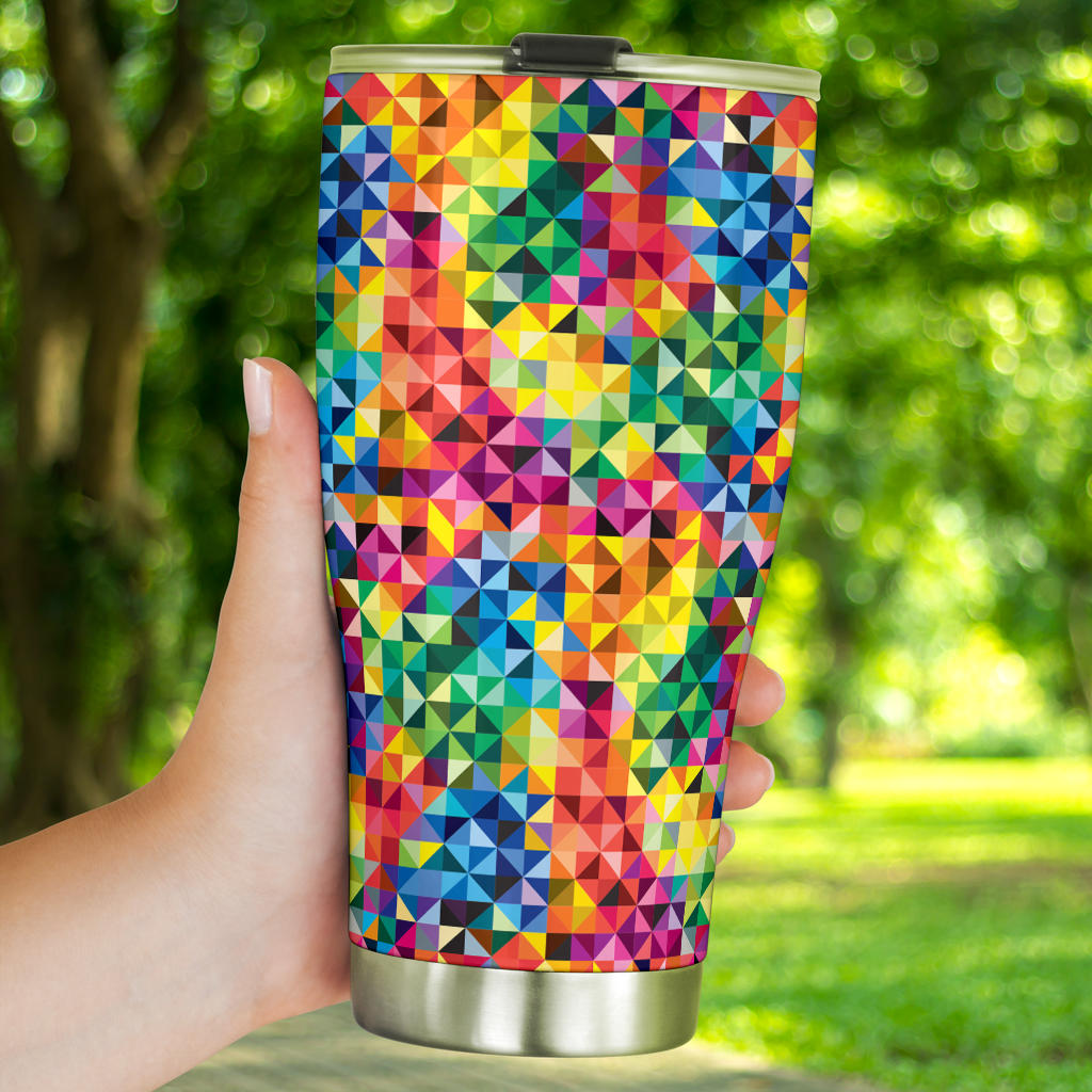 Vibrant Rainbow Tumbler