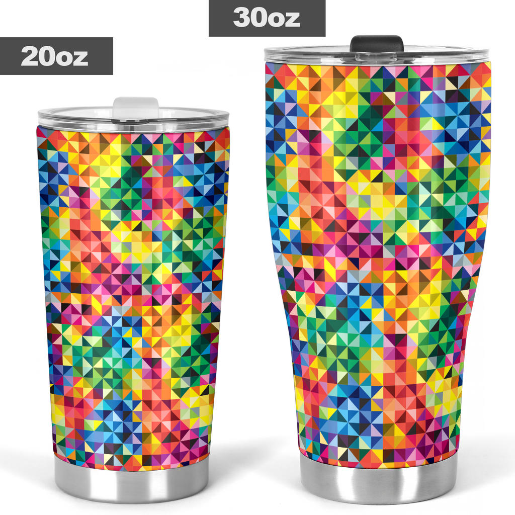 Vibrant Rainbow Tumbler