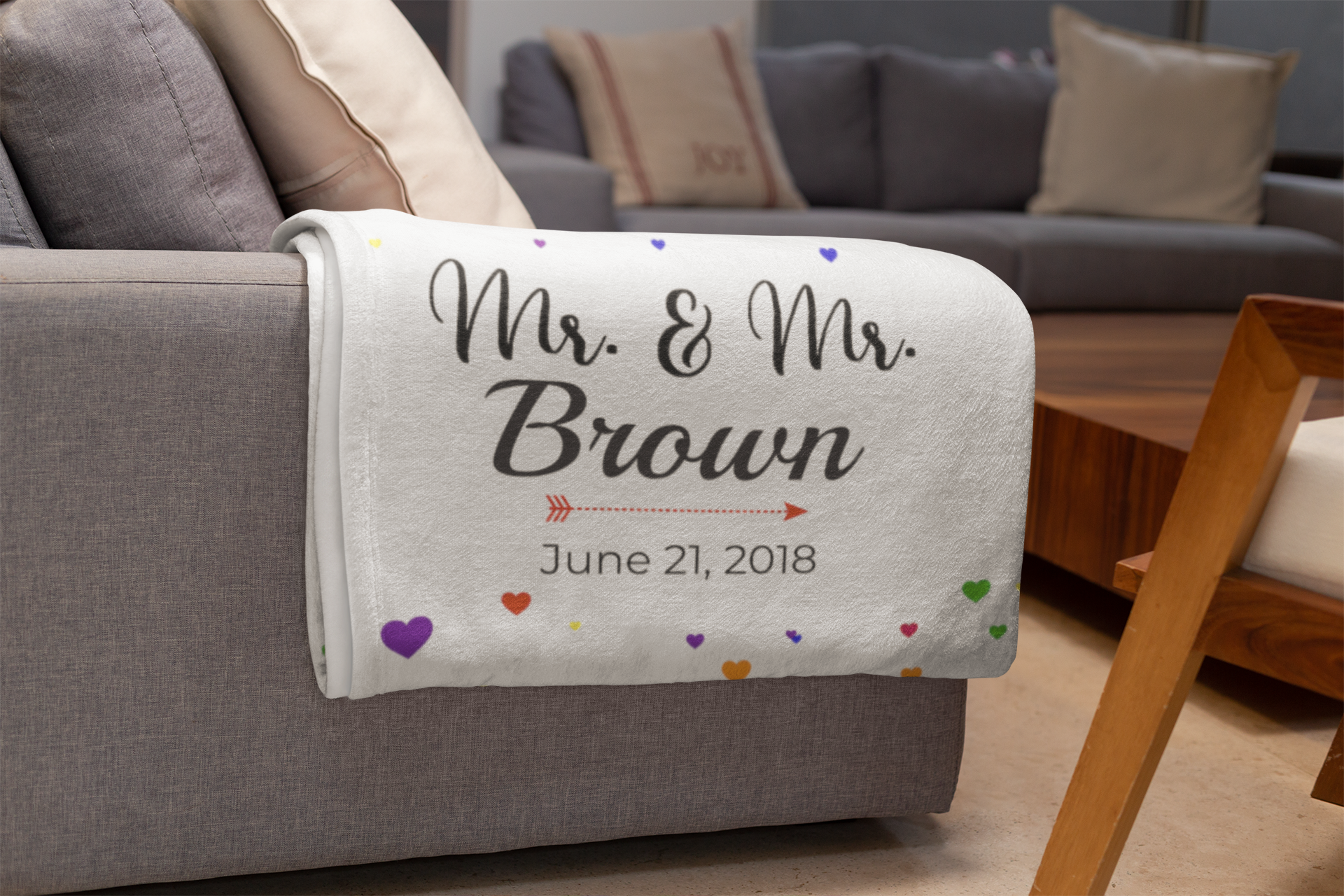 Personalized Mr. & Mr. Fleece Blanket