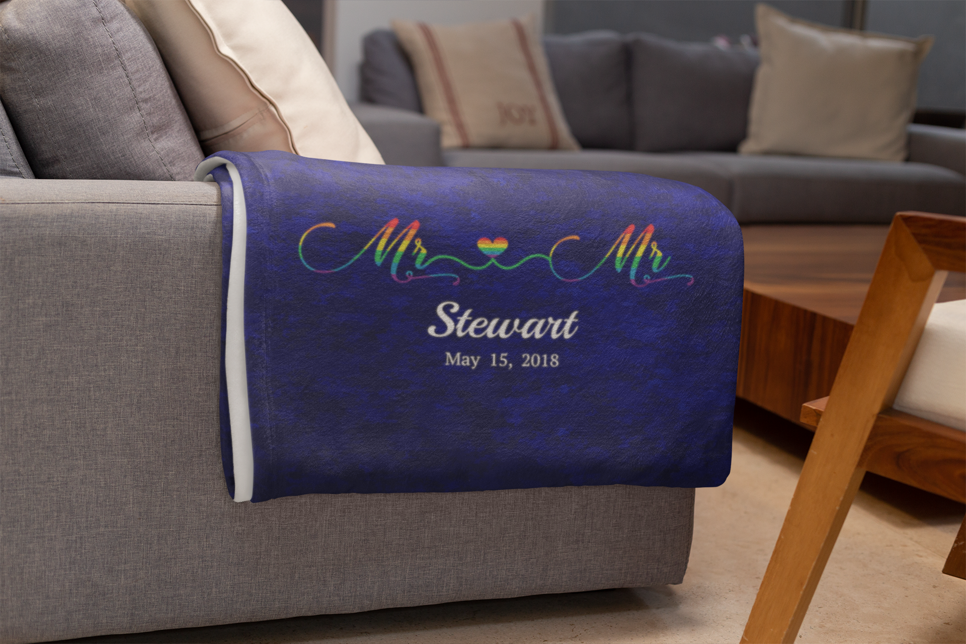 Personalized Mr. & Mr. Pride Blanket