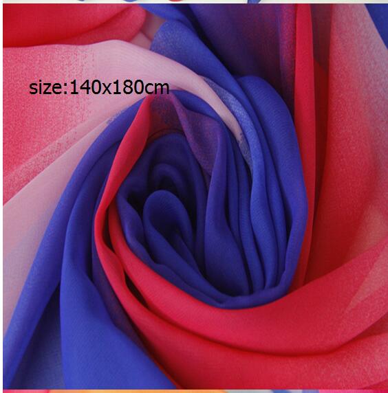 Bisexual Color Chiffon Scarf